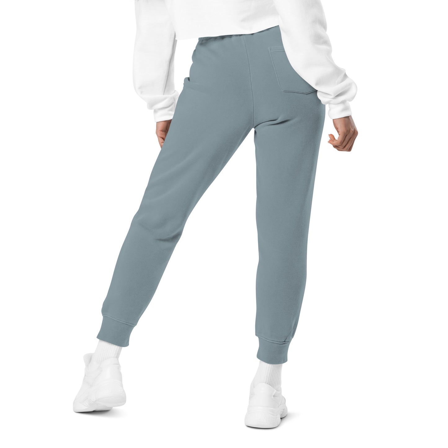 Claireandmoon Logo Unisex pigment-dyed sweatpants