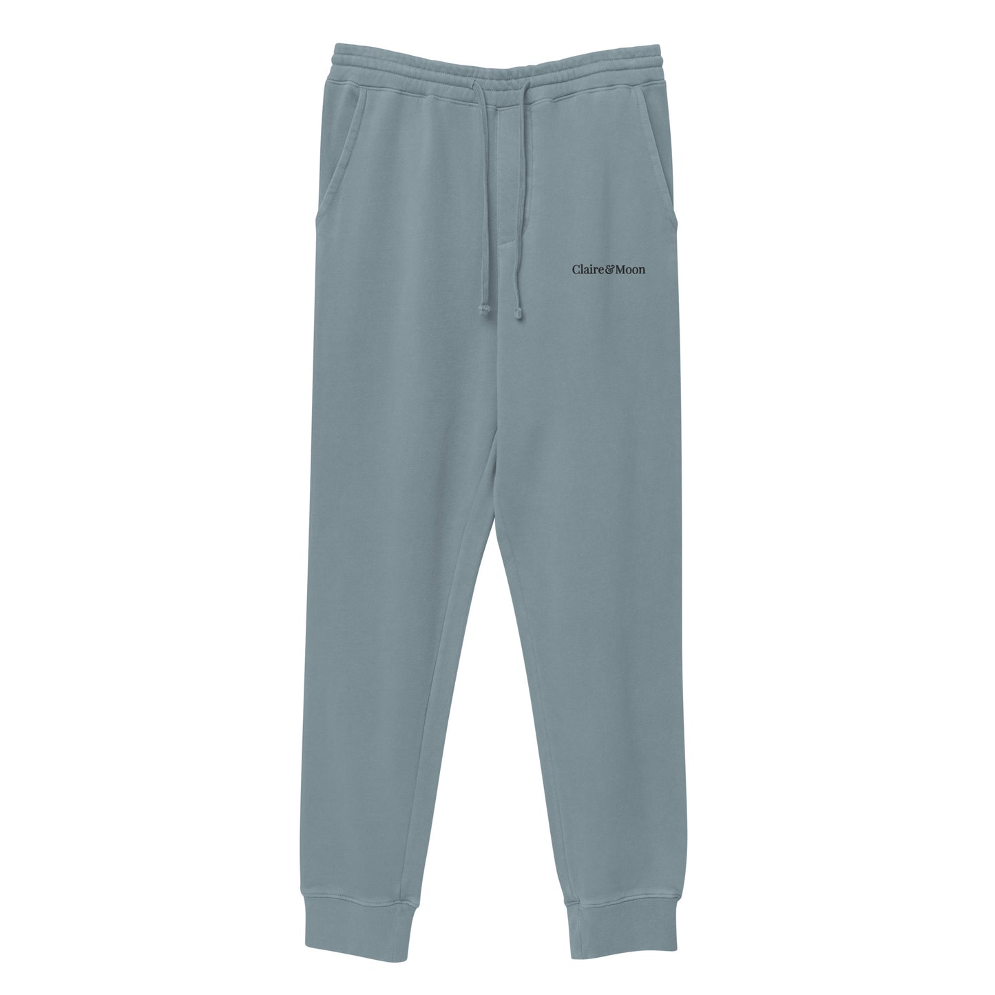 Claireandmoon Logo Unisex pigment-dyed sweatpants