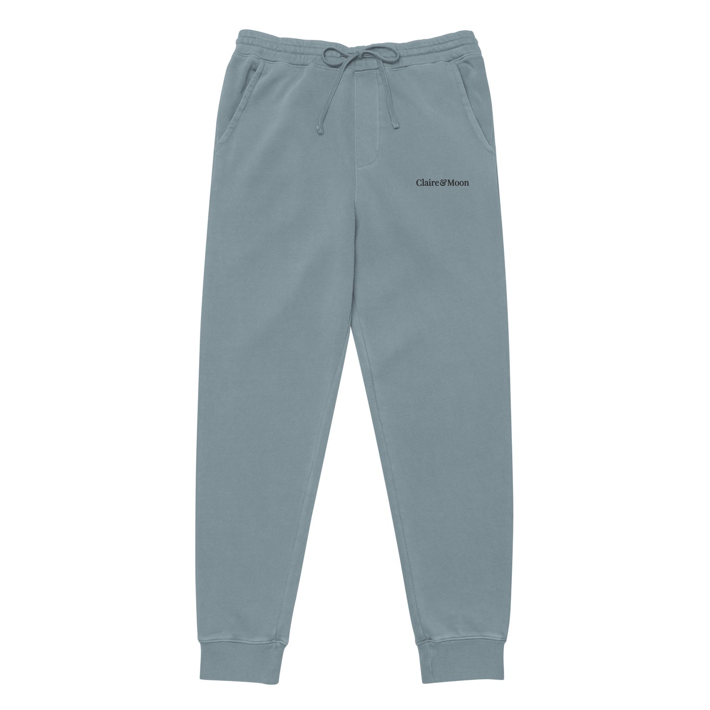 Claireandmoon Logo Unisex pigment-dyed sweatpants